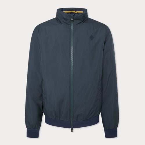 Dark Blue Heritage Bomber Jacket - Hackett London - Modalova