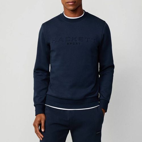 Embossed Cotton Blend Sweatshirt - Hackett London - Modalova