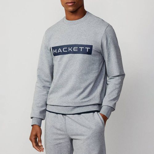 Grey Sport Cotton Blend Sweatshirt - Hackett London - Modalova