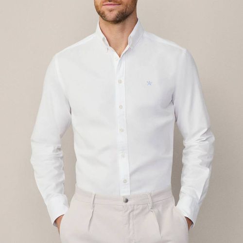 White Oxford Cotton Shirt - Hackett London - Modalova