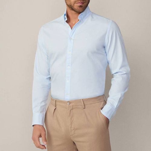 Light Blue Oxford Cotton Shirt - Hackett London - Modalova