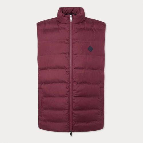 Red High Neck Lightweight Gilet - Hackett London - Modalova