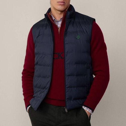 Dark High Neck Lightweight Gilet - Hackett London - Modalova