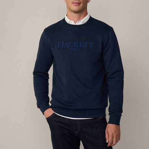 Embroidered Cotton Blend Sweatshirt - Hackett London - Modalova