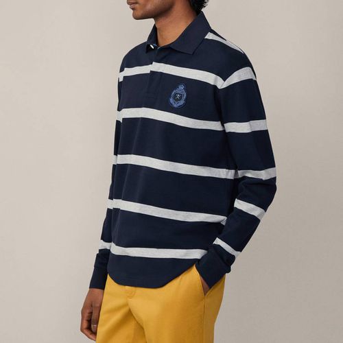 Heritage Striped Cotton Rugby Shirt - Hackett London - Modalova