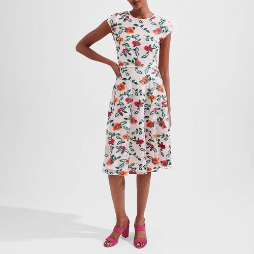 Pink Tia Floral Embroidered Dress - Hobbs London - Modalova