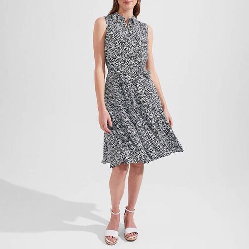 Navy Belinda Printed Dress - Hobbs London - Modalova