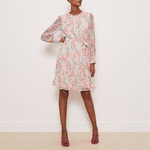 Ivory Frances Floral Belted Dress - Hobbs London - Modalova