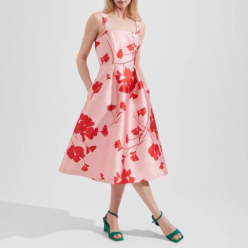 Pink Floral Amoura Dress - Hobbs London - Modalova