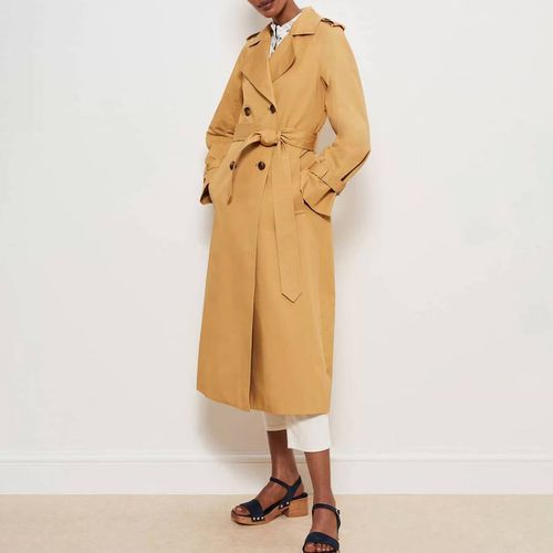 Camel Fortescue Cotton Trench Coat - Hobbs London - Modalova