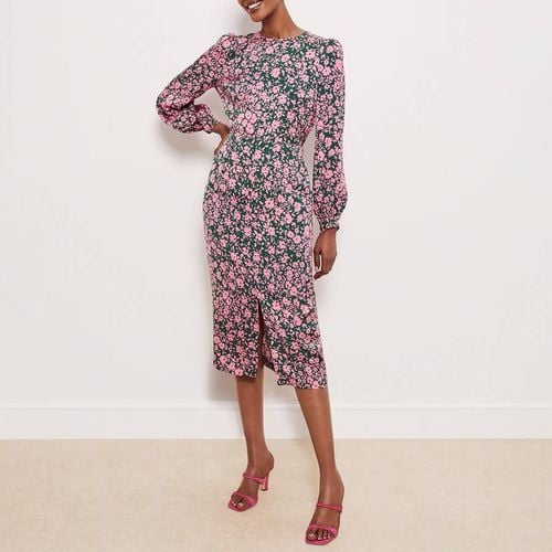 Green/Pink Floral Charlton Dress - Hobbs London - Modalova