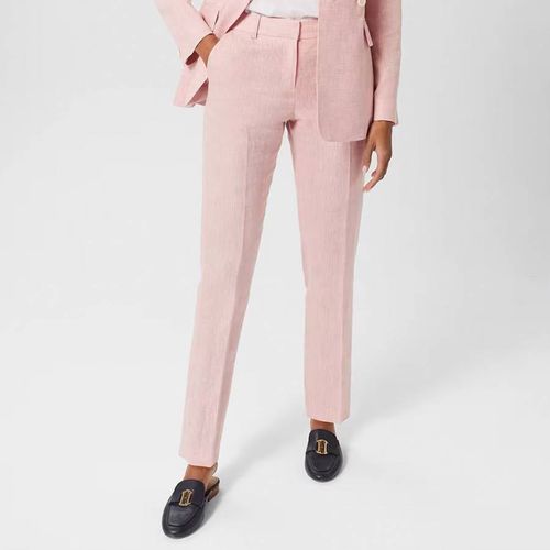 Light Pink Nancy Linen Trousers - Hobbs London - Modalova