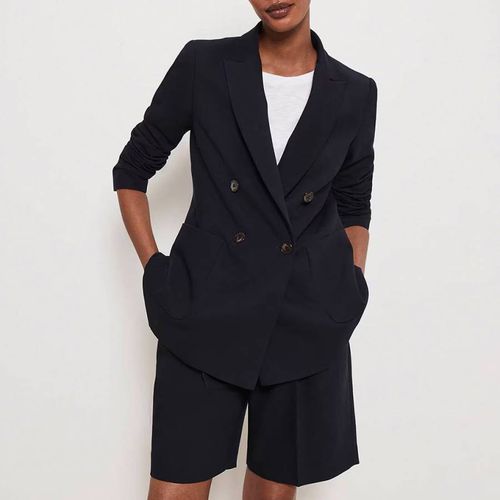 Navy Digby Double Breasted Blazer - Hobbs London - Modalova