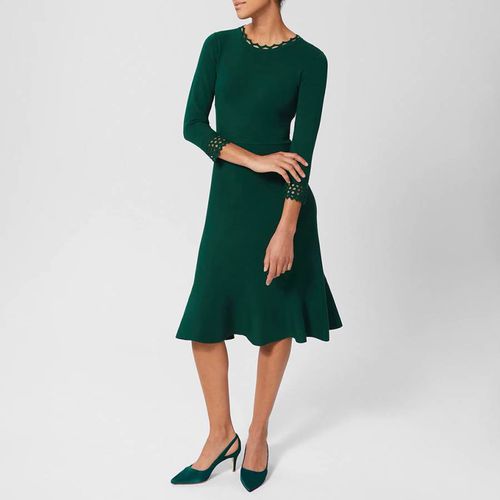 Dark Erin Knitted Flared Dress - Hobbs London - Modalova