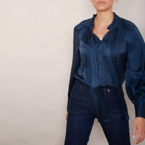 Midnight Clea Silk Blouse - Wyse - Modalova