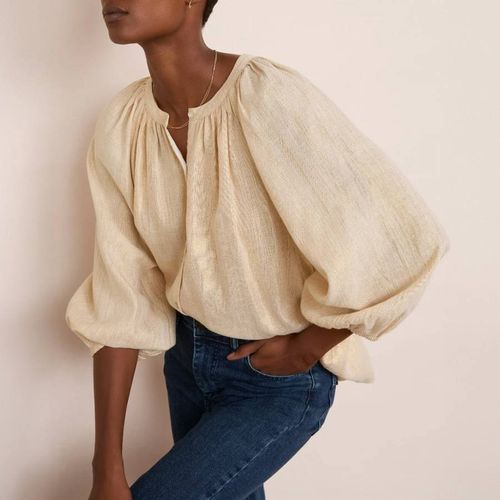 Gold Lauren Blouse - Wyse - Modalova