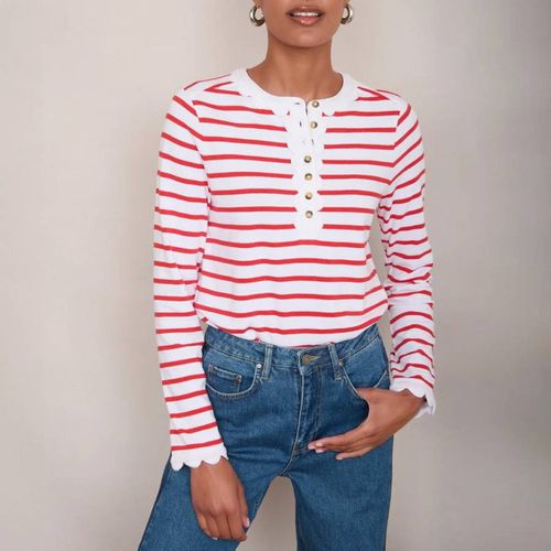 Red Stripe Lottie Top - Wyse - Modalova