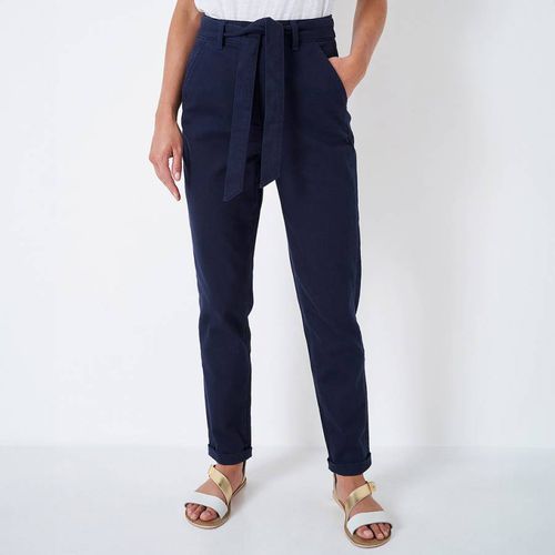 Navy Exeter Cotton Trousers - Crew Clothing - Modalova