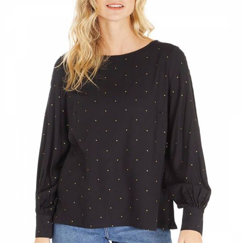 Black Long Sleeve Printed Blouse - Crew Clothing - Modalova