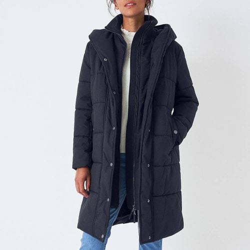 Navy Heavy Padded Coat - Crew Clothing - Modalova