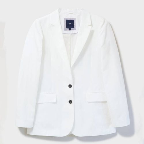 White Linen Blazer - Crew Clothing - Modalova