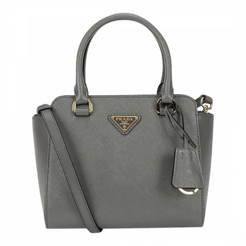 Grey Mini Saffiano Handbag - Prada - Modalova