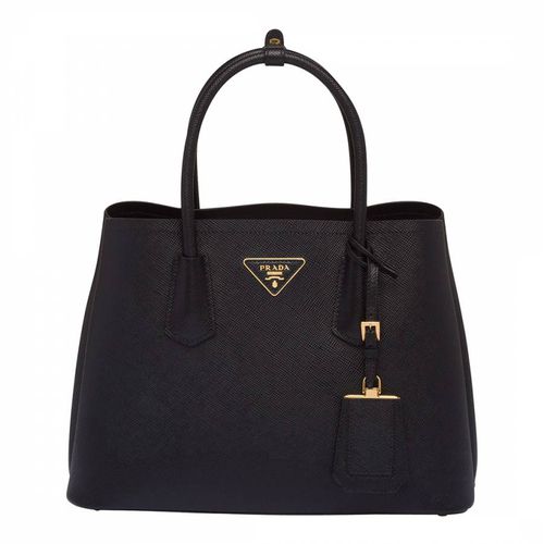 Black Nylon Tessuto Top Handle Bag - Prada - Modalova