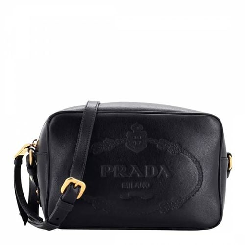 Jacquard Canvas Leather Camera Crossbody - Prada - Modalova