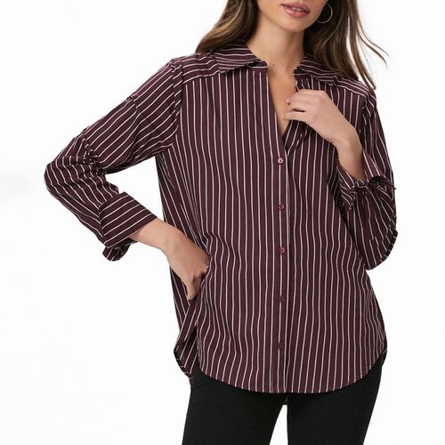 Brown Cotton Stripe Davlyn Shirt - Paige - Modalova