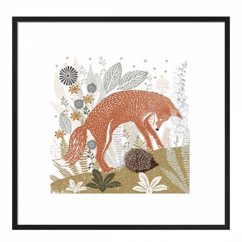 Woodland Nature 30x30cm Fox Framed Print - Summer Thornton - Modalova