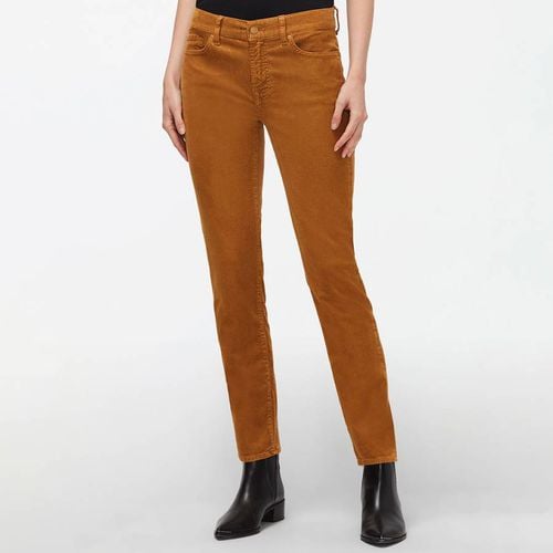 Rust Roxanne Cord Slim Stretch Jeans - 7 For All Mankind - Modalova