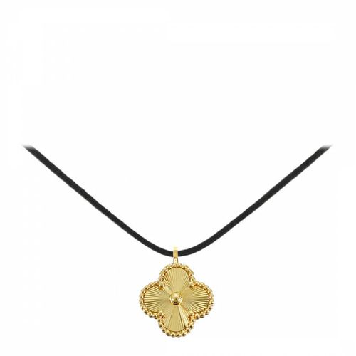 K Textured Clover Drop Necklace - Chloe Collection by Liv Oliver - Modalova