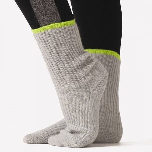 Grey Cosy Bed Socks - Laycuna London - Modalova