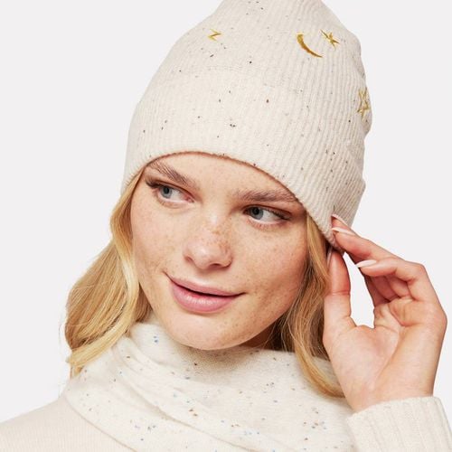 Cream And Beige Midnight Sky Hat - Laycuna London - Modalova