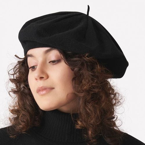 Black Macey Beret - Laycuna London - Modalova