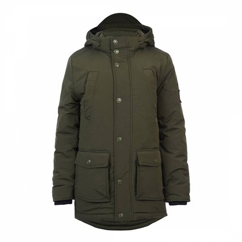 Boy's Khaki Hooded Parka Coat - U.S. Polo Assn. - Modalova