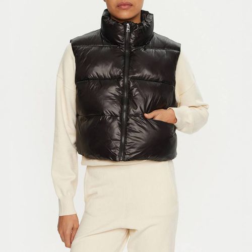 Black Quilted Zipped Gilet - Replay - Modalova