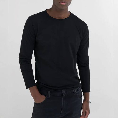 Black Long Sleeved Cotton T-Shirt - Replay - Modalova