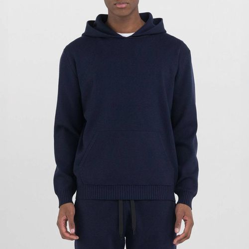 Navy Cotton Knit Hoodie - Replay - Modalova