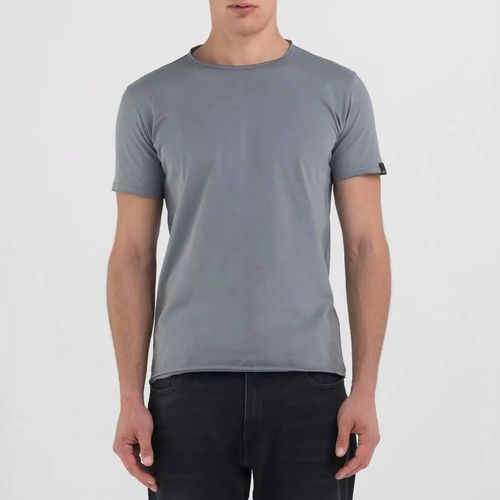 Grey Crew Neck Cotton T-Shirt - Replay - Modalova