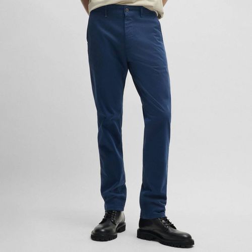 Dark Slim Stretch Cotton Blend Chinos - BOSS - Modalova