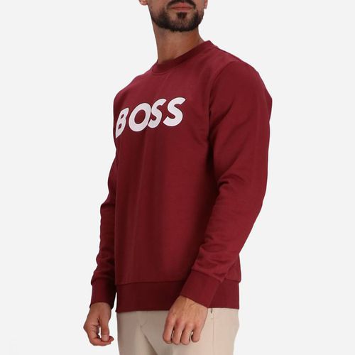 Red Logo Cotton Sweatshirt - BOSS - Modalova