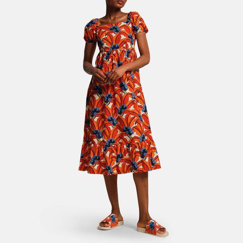 Orange Orla Kiely Cotton Dress - Regatta - Modalova