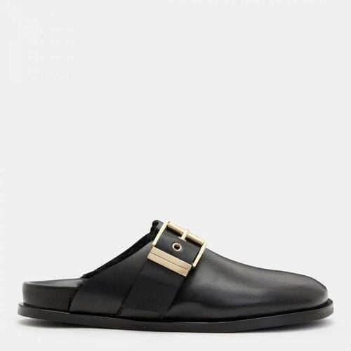 Black Venus Slip On Leather Mules - AllSaints - Modalova