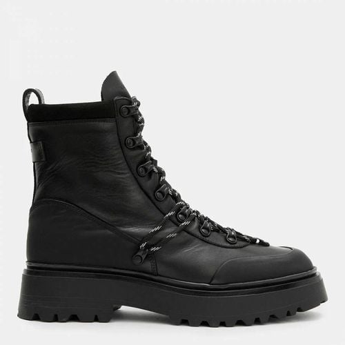 Black Ker Chunky Leather Boots - AllSaints - Modalova