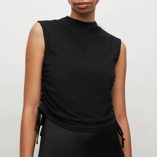 Black Beta Sleeveless Cotton Top - AllSaints - Modalova