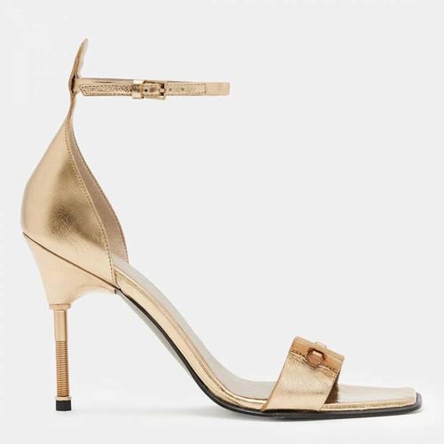 Betty Metallic Heeled Leather Sandals - AllSaints - Modalova