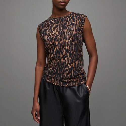 Anita Imogen Animal Print Cotton Top - AllSaints - Modalova