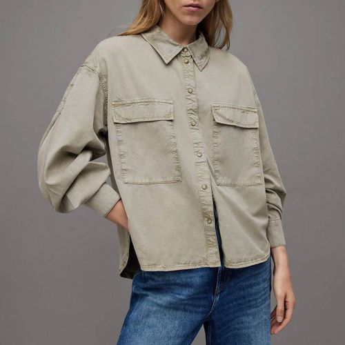 Olive Eliana Denim Shirt - AllSaints - Modalova