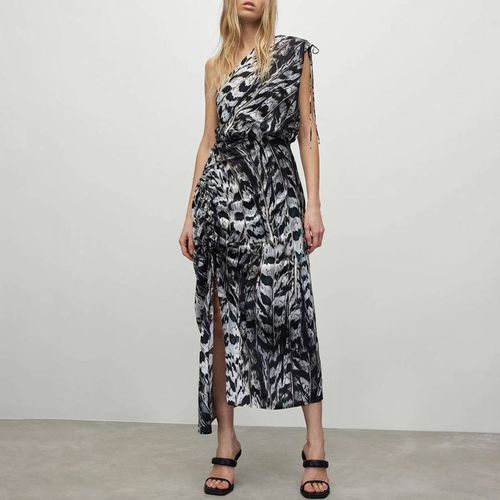 Laura Printed Silk Blend Dress - AllSaints - Modalova